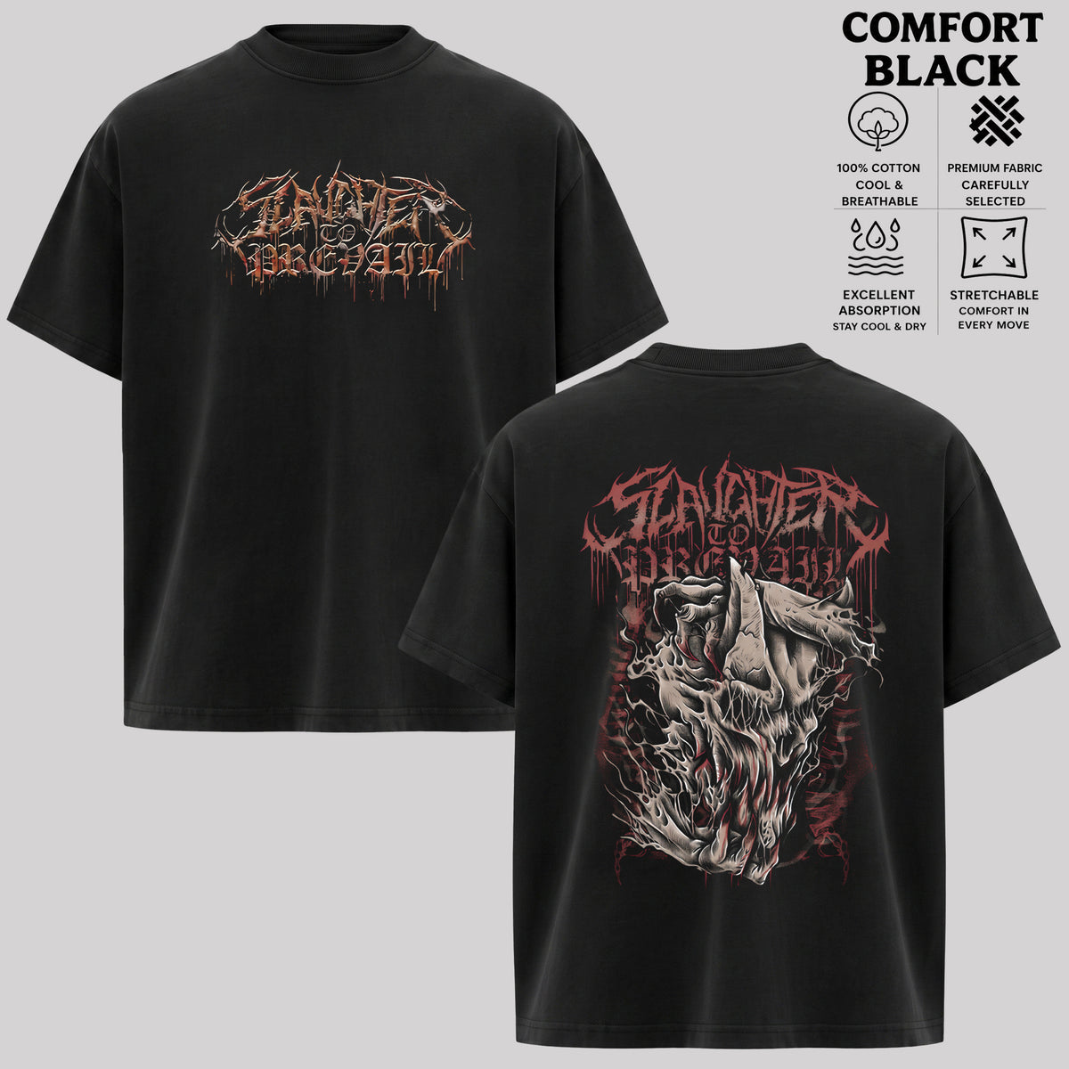 Slaughter to Prevail Band Shirt, Metal Graphic Tee