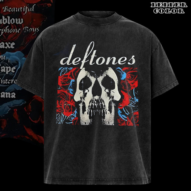 Vintage Deadstock Vintage 2003 DEFTONES T Shirt Large With Fruit Of The Loom Tag