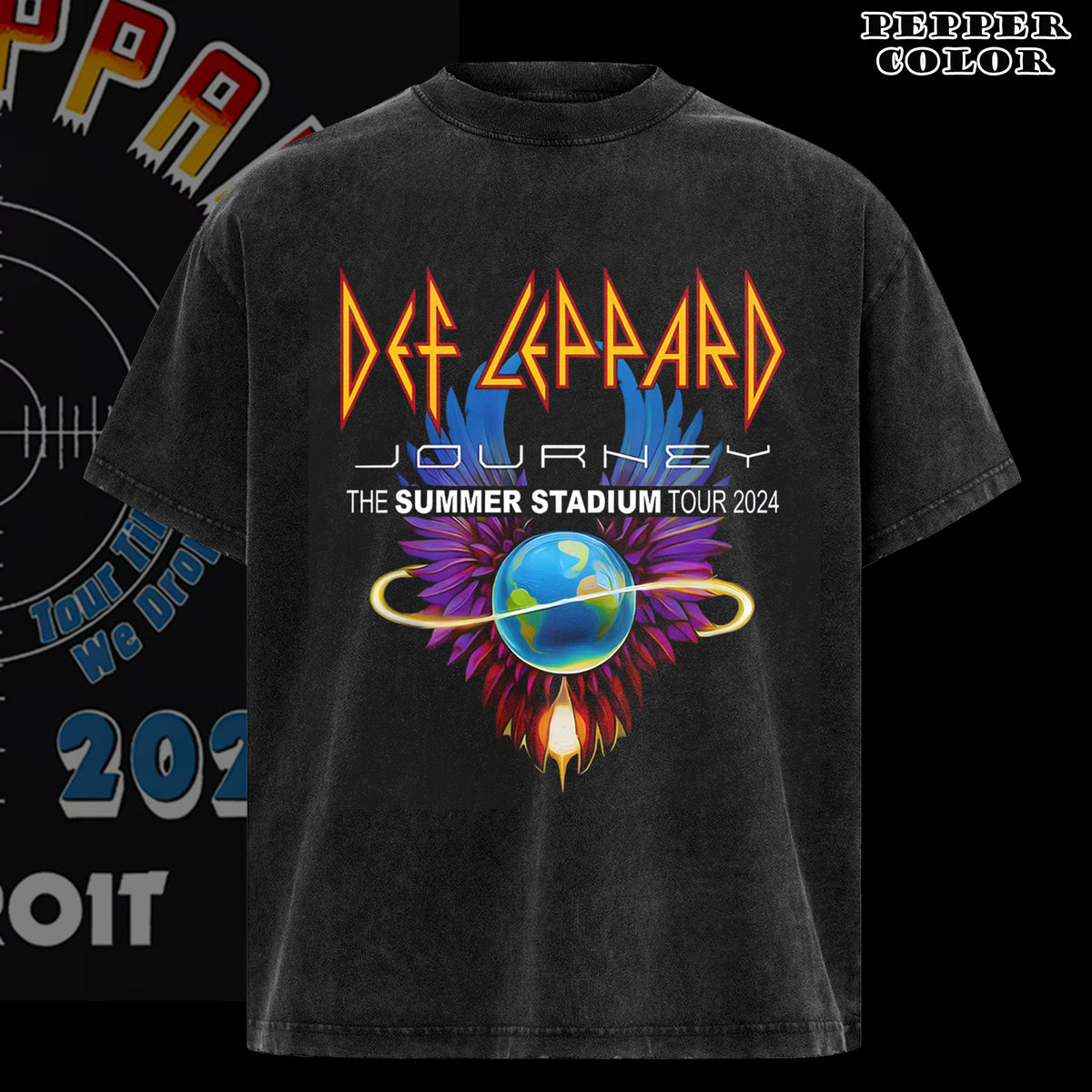 Retro 2024 Def Leppard And Journey Summer Stadium Tour Shirt
