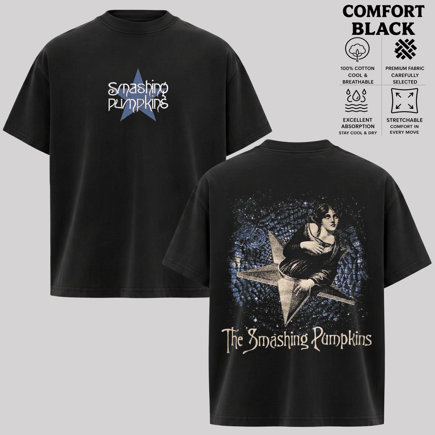 The Smashing Pumpkins Star Girl Graphic T-Shirt & Hoodie