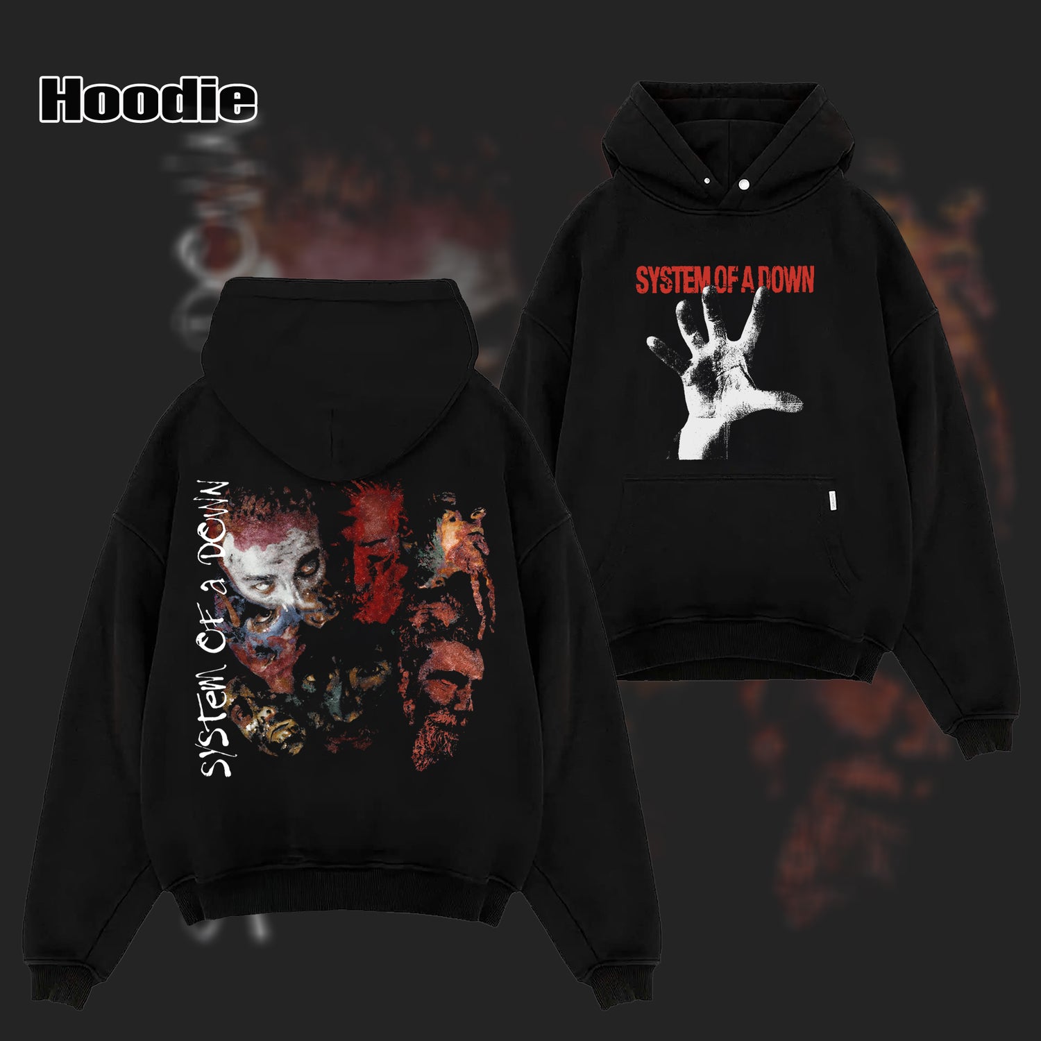 Vintage System Of A Down "Painted Faces" T-Shirt & Hoodie