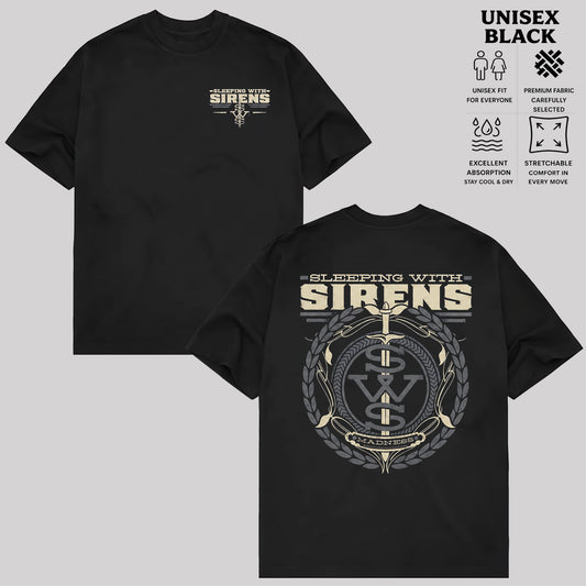 Sleeping With Sirens Band T-Shirt, Two-Sided Madness Graphic Rock Tee