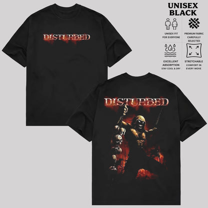 Disturbed Shirt, Vintage Rock Music T-Shirt & Hoodie, Retro Graphic Tee & Hoodie