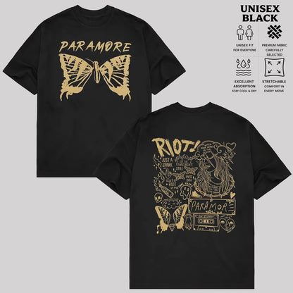 Paramore Riot Butterfly Graphic T-Shirt & Hoodie