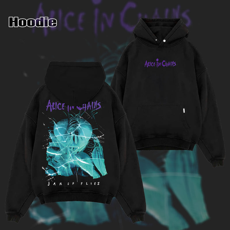 Retro Band Merchandise Official Alice In Chains Facelift T-Shirt  & Hoodie