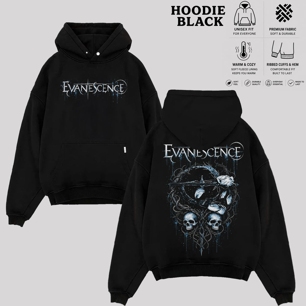 Evanescence Graphic T-Shirt & Hoodie