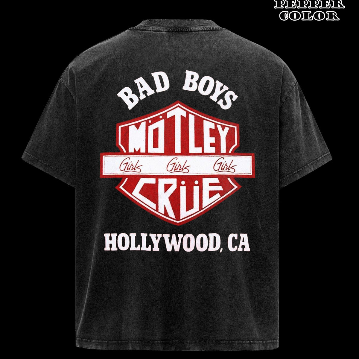 Vintage 2022 Motley Crue Band Global Merchandising Services Black Shirt .
