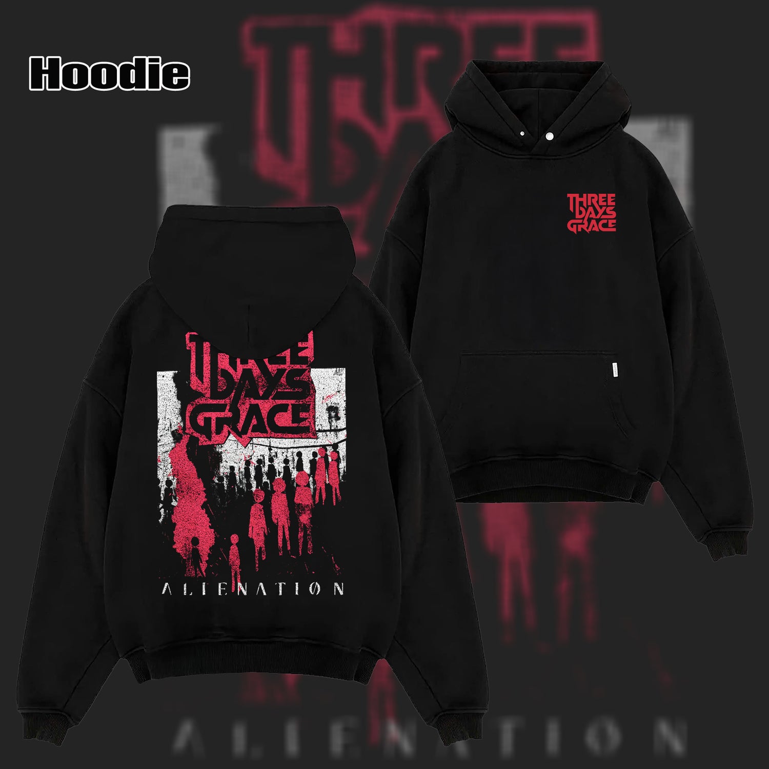 Vintage Three Days Grace Alienation Tour T-shirt & hoodie
