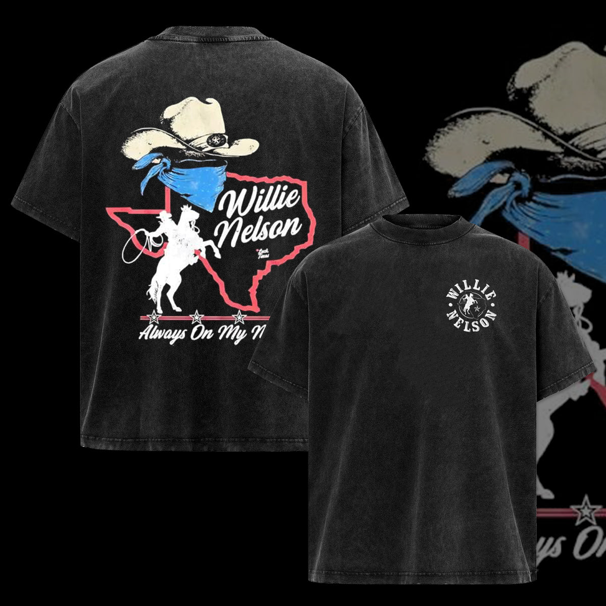 Vintage Willie Nelson Always On My Mind Men's T Shirt