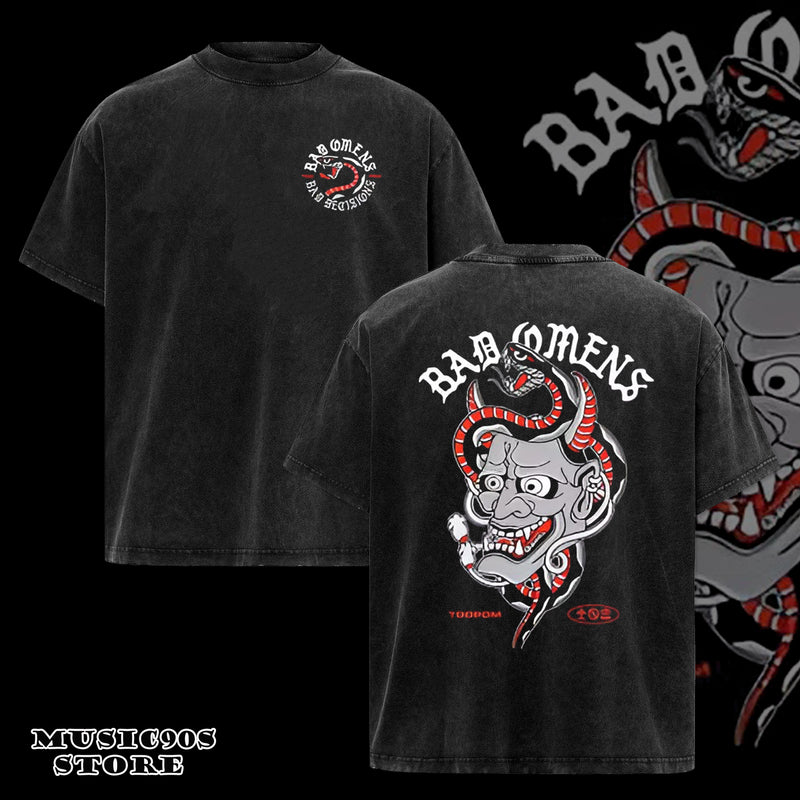 Retro Bad Omens Band A Tour of The Concrete Jungle Tour T-Shirt