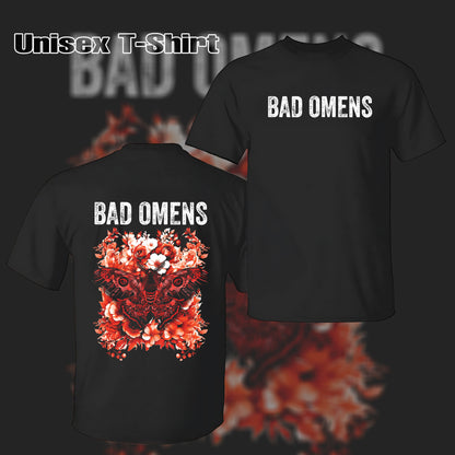 Retro Bad Omens Band Logo Moth T Shirt & Hoodie