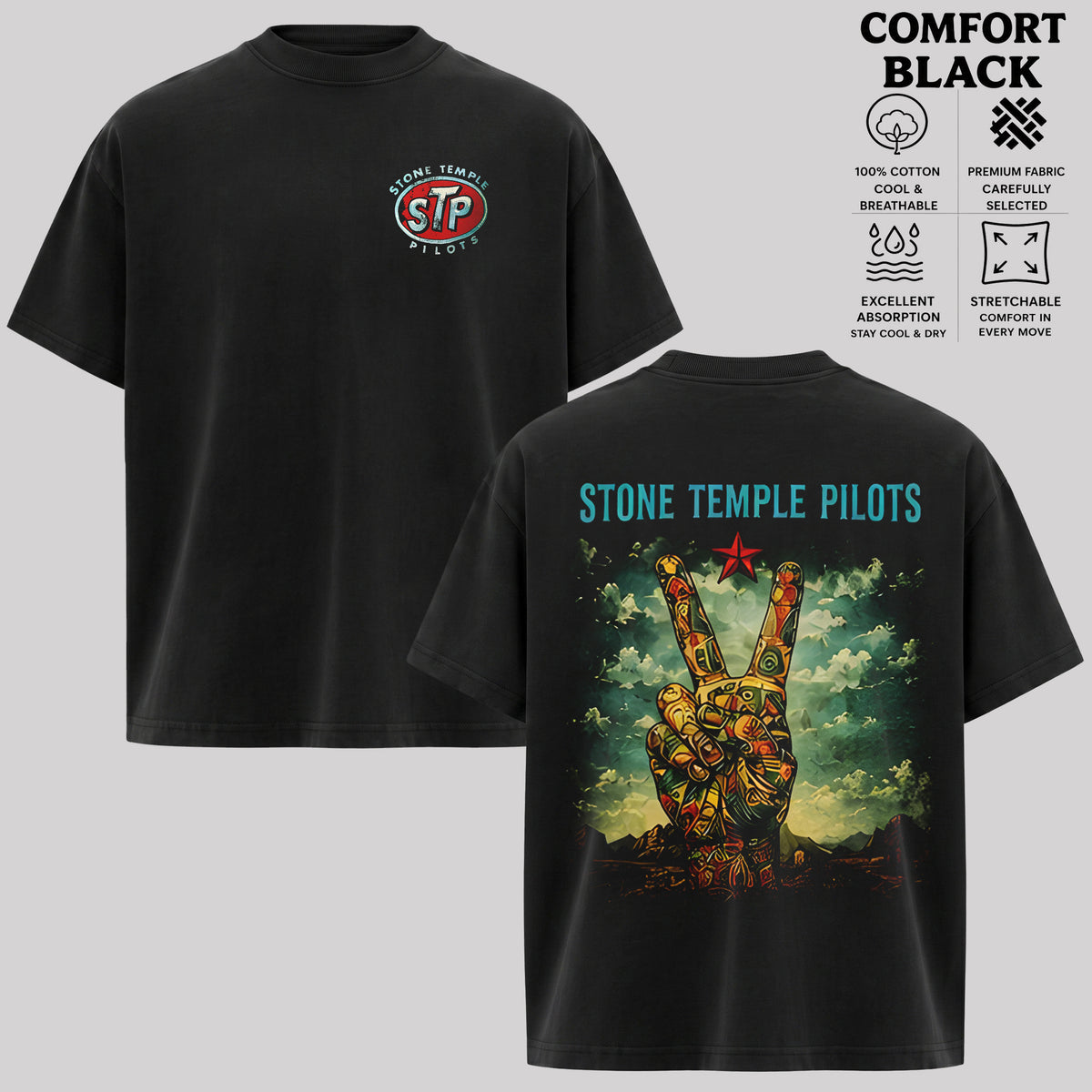 Stone Temple Pilots Band Shirt, Grunge Rock Tee