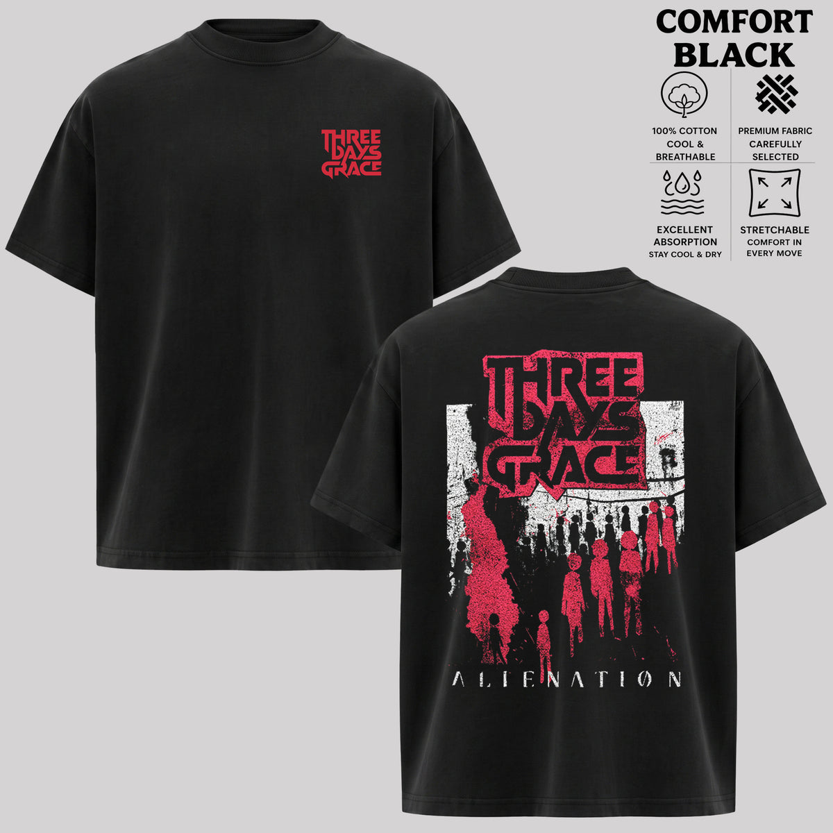 Vintage Three Days Grace Alienation Tour T-shirt & hoodie