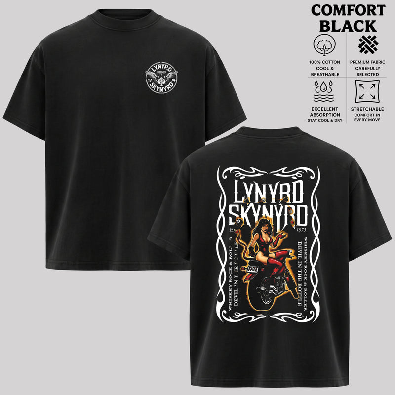 Lynyrd Skynyrd whiskey rock roller devil in the bottle shirt & hoodie