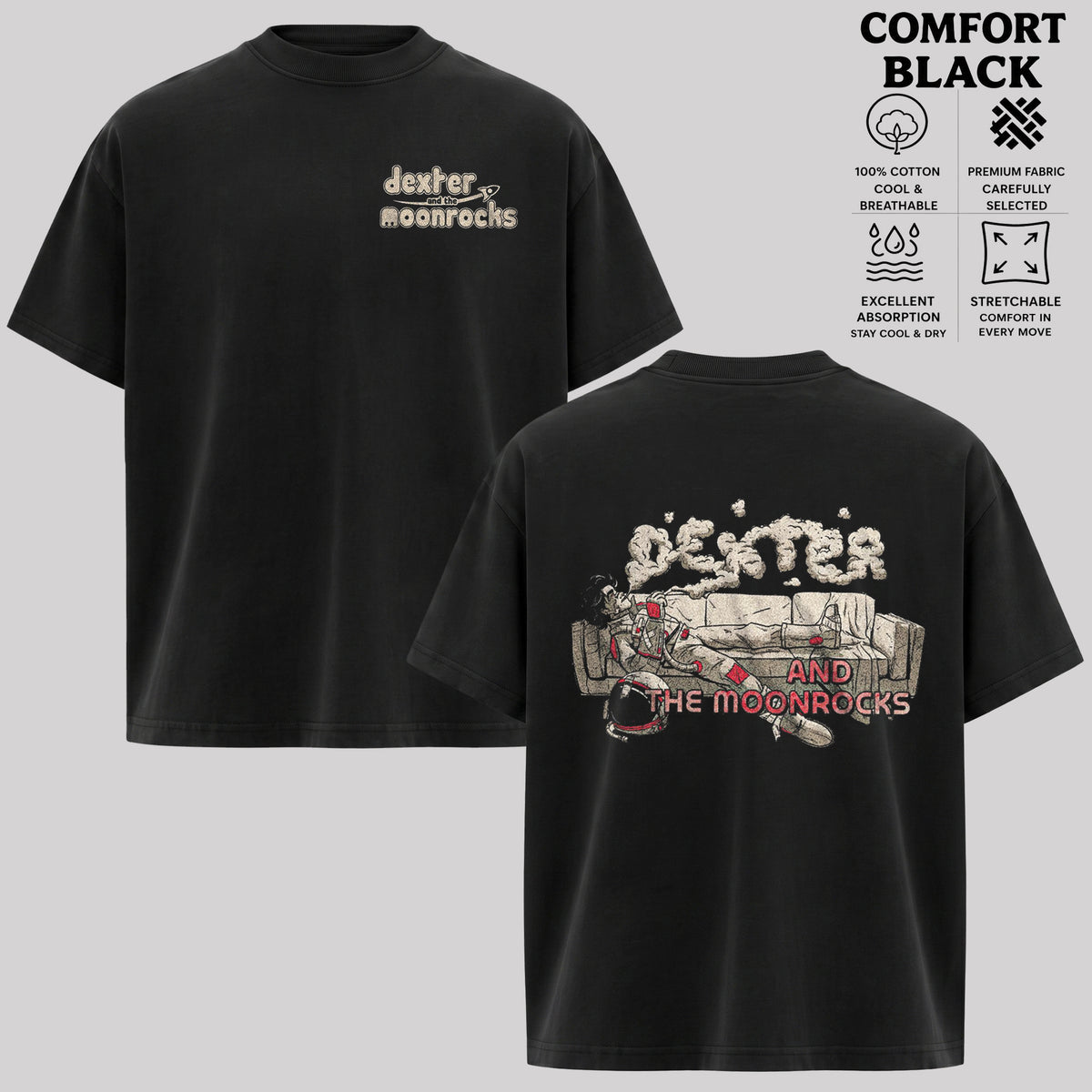 Dexter and The Moonrocks T-Shirt, Vintage Rock Band Shirt & Hoodie