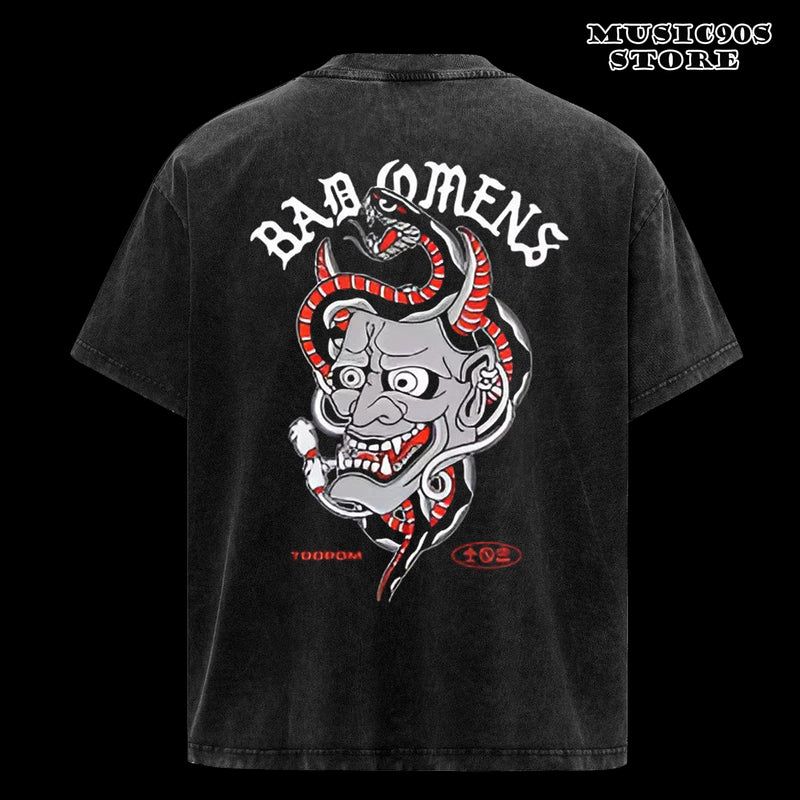 Retro Bad Omens Band A Tour of The Concrete Jungle Tour T-Shirt