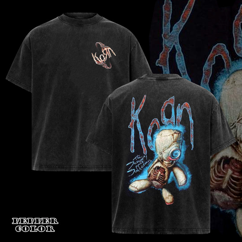 Retro Korn Issues Nu Metal Rock Band Short Sleeve T Shirt