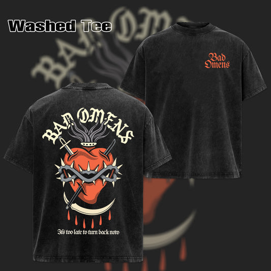 Retro Bad Omens Snake And Skull Graphic Tee T-Shirt & Hoodie
