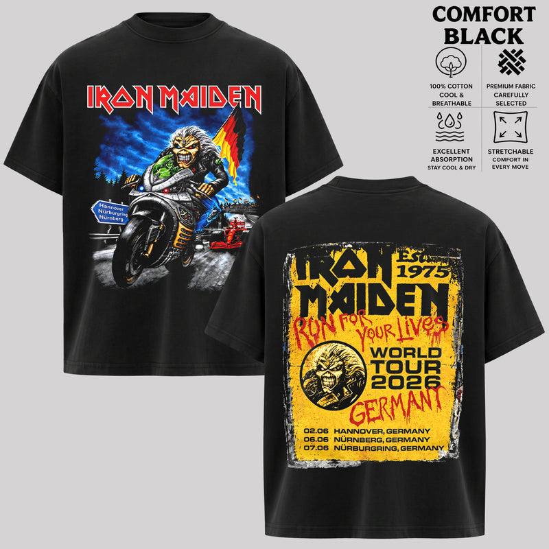 Iron Maiden T-Shirt, Vintage Heavy Metal Band Shirt, Retro Rock Music Graphic Tee