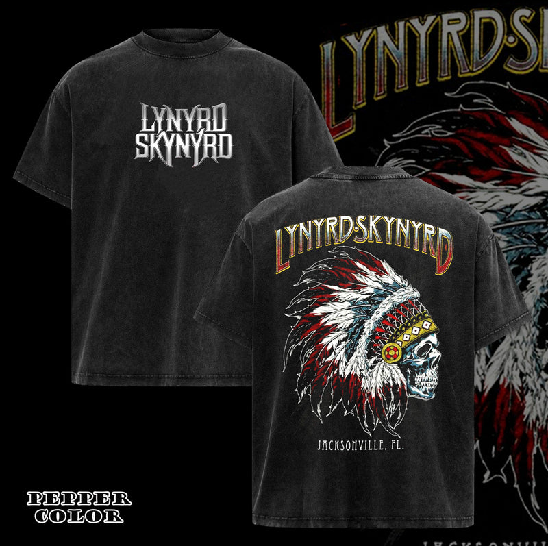 Vintage Lynyrd Skynyrd Indian Skeleton Brand T-Shirt