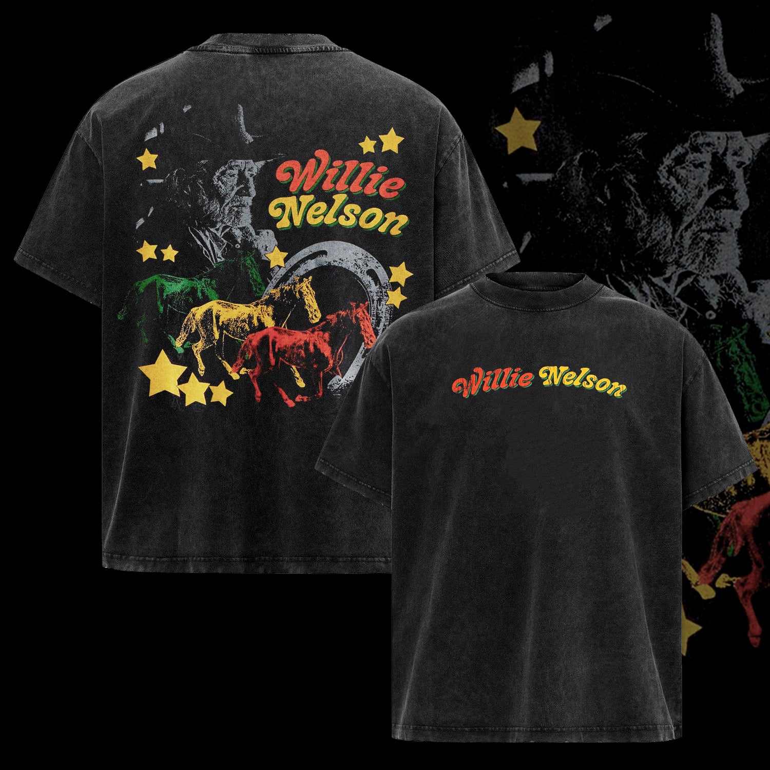 Vintage Willie Nelson Horse T-shirt