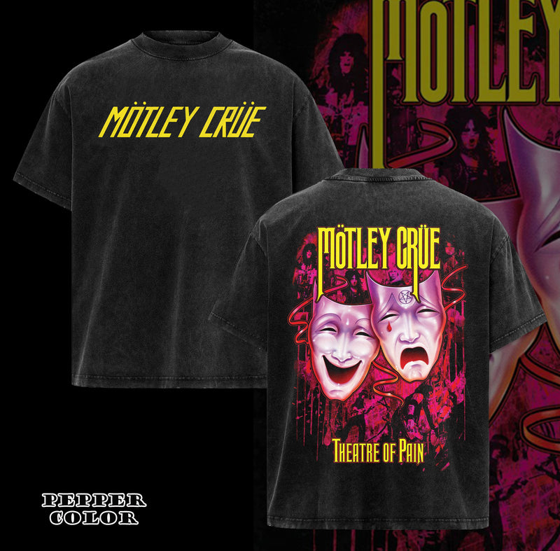 Vintage Motley Crue Theatre Of Pain Short Sleeve Tee