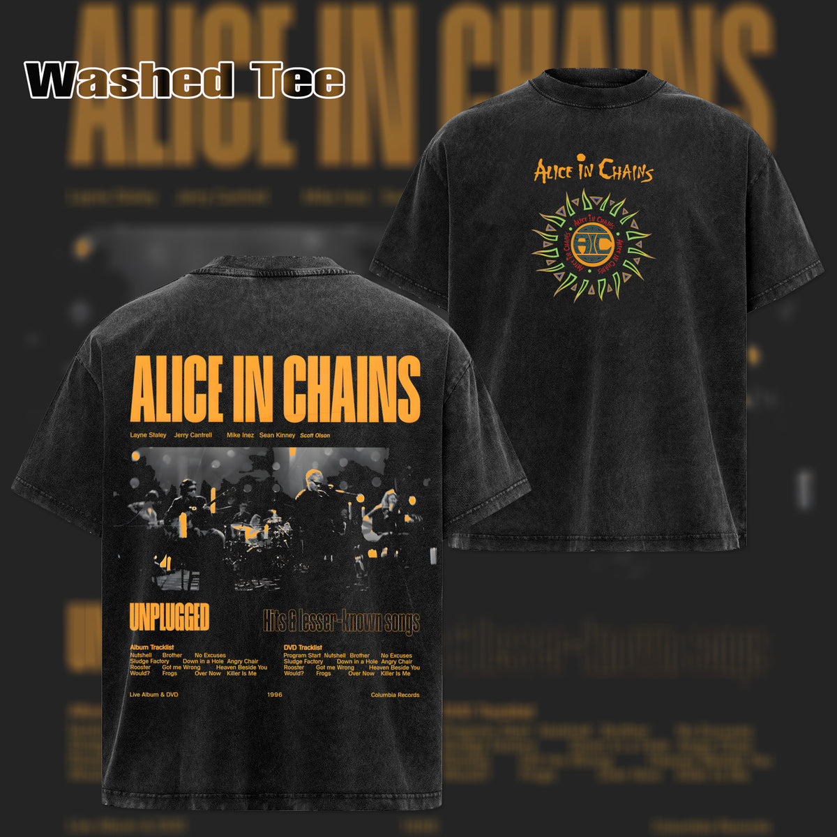 Retro Alice In Chains Heavy Metal Band T-Shirt & Hoodie