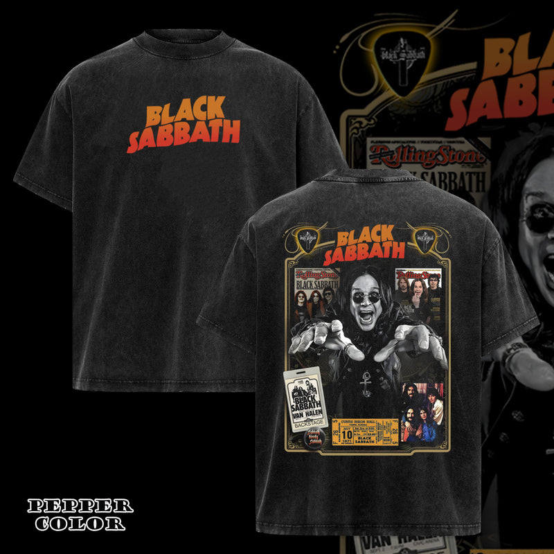 Vintage Ozzy Osbourne Black Sabbath T-Shirt Mens Classic Rock Metal Tshirt