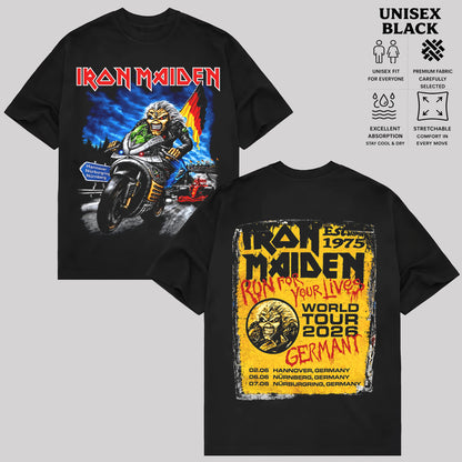 Iron Maiden T-Shirt, Vintage Heavy Metal Band Shirt, Retro Rock Music Graphic Tee