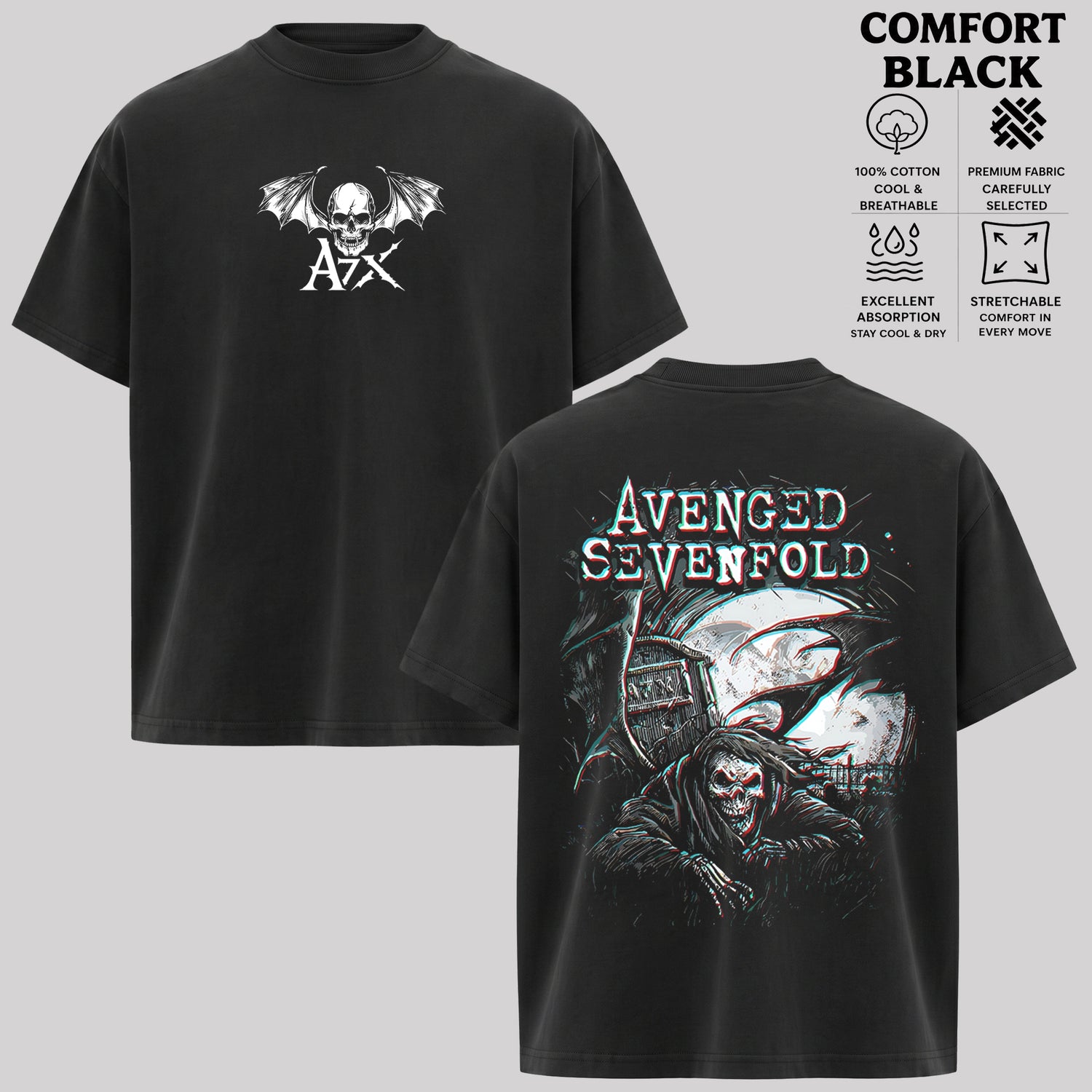 Avenged Sevenfold The Nightmare Is Red Tour  T-shirt & Hoodie