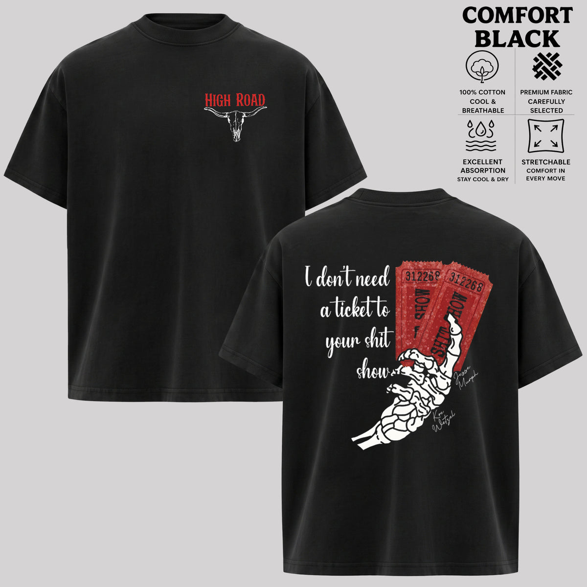 Vintage K0e WetzeI High Road Both Sided T-shirt & Hoodie