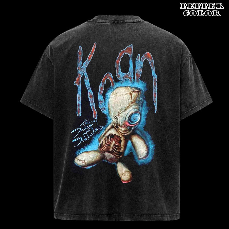 Retro Korn Issues Nu Metal Rock Band Short Sleeve T Shirt