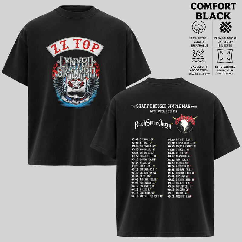 Vintage Lynyrd Skynyrd ZZ Top Tour T-shirt , Lynyrd Skynyrd T-Shirt & Hoodie.