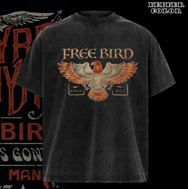 Vintage Lynyrd Skynyrd 1973 Hits Free Bird Mens Rock Music Band Graphic tee