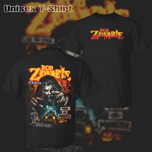 Vintage Rare Rob Zombie Band Man or Monster T-shirt & Hoodie