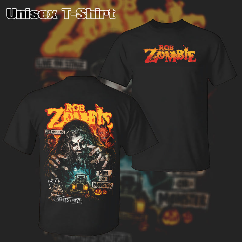 Vintage Rare Rob Zombie Band Man or Monster T-shirt & Hoodie