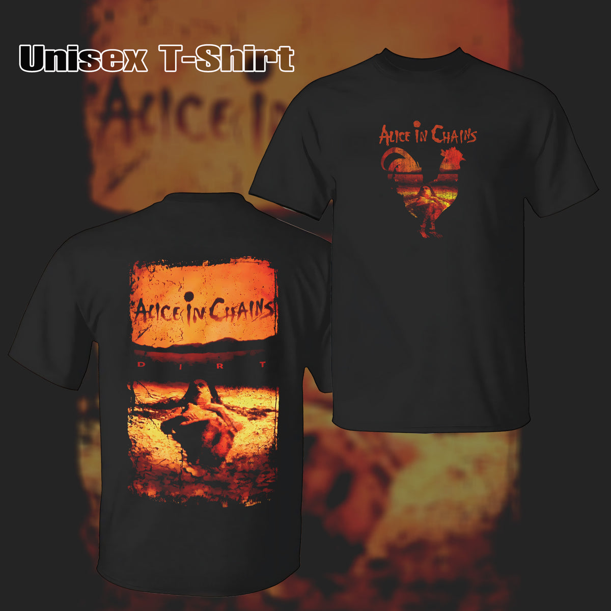 Retro Alice In Chains - Dirt Official Licensed T-Shirt & Hoodie