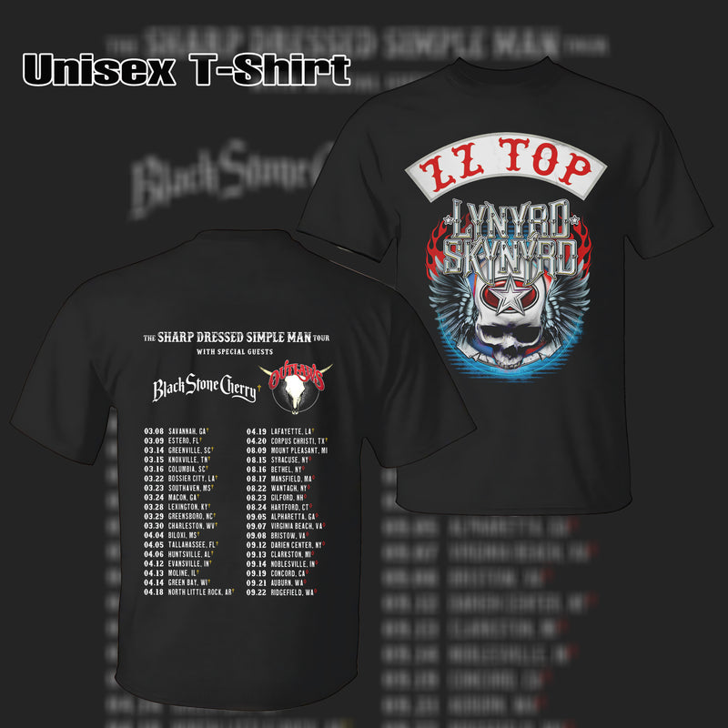 Vintage Lynyrd Skynyrd ZZ Top Tour T-shirt , Lynyrd Skynyrd T-Shirt & Hoodie.