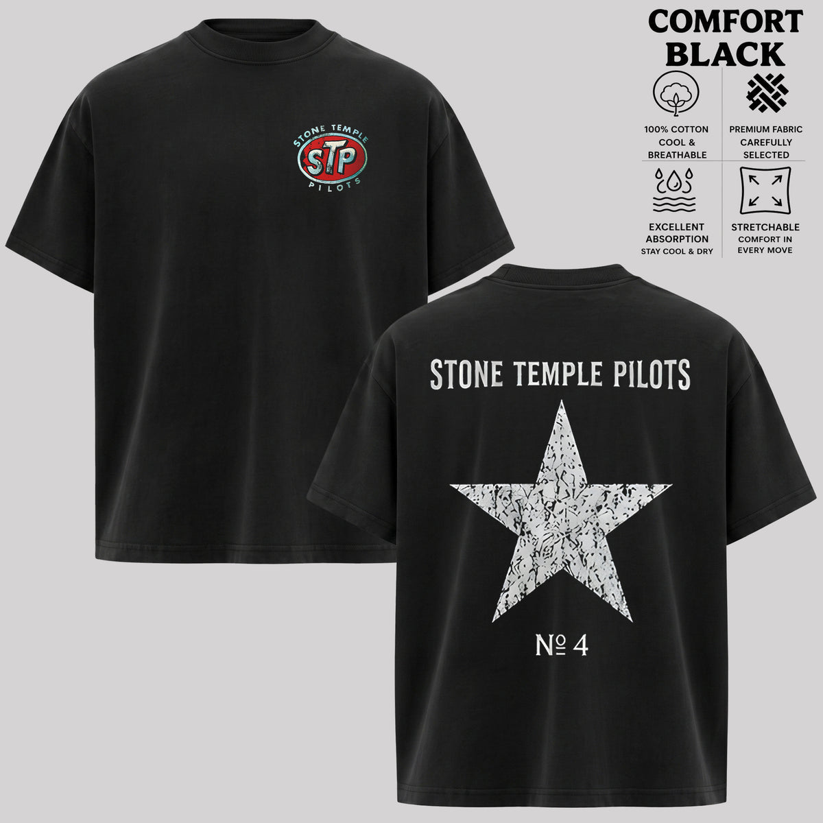 Stone Temple Pilots Band Shirt, Grunge Rock Tee