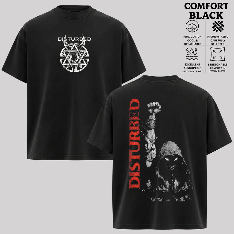 Disturbed Shirt, Vintage Rock Music T-Shirt & Hoodie, Retro Graphic Tee & Hoodie