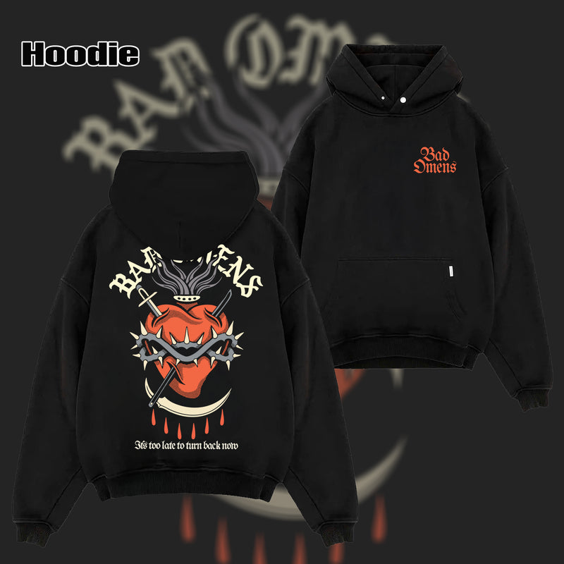 Retro Bad Omens Snake And Skull Graphic Tee T-Shirt & Hoodie