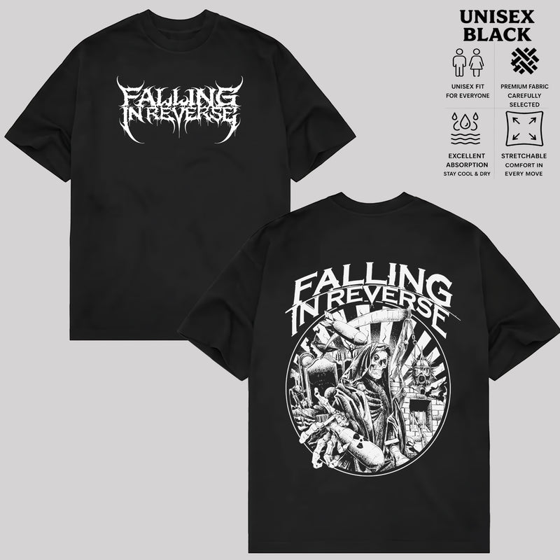 Washed Vintage Rock Band Falling in Reverse Graphic T-shirt & hoodie