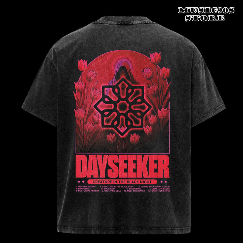 Retro Dayseeker Creature 2025 Album Tracklist Tee , Dayseeker band T-Shirt