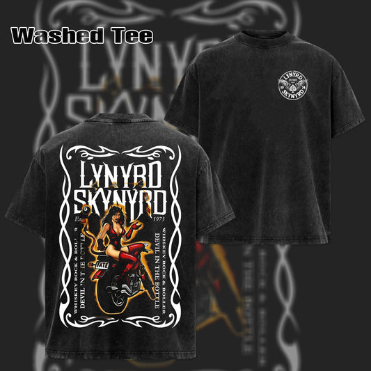 Lynyrd Skynyrd whiskey rock roller devil in the bottle shirt & hoodie