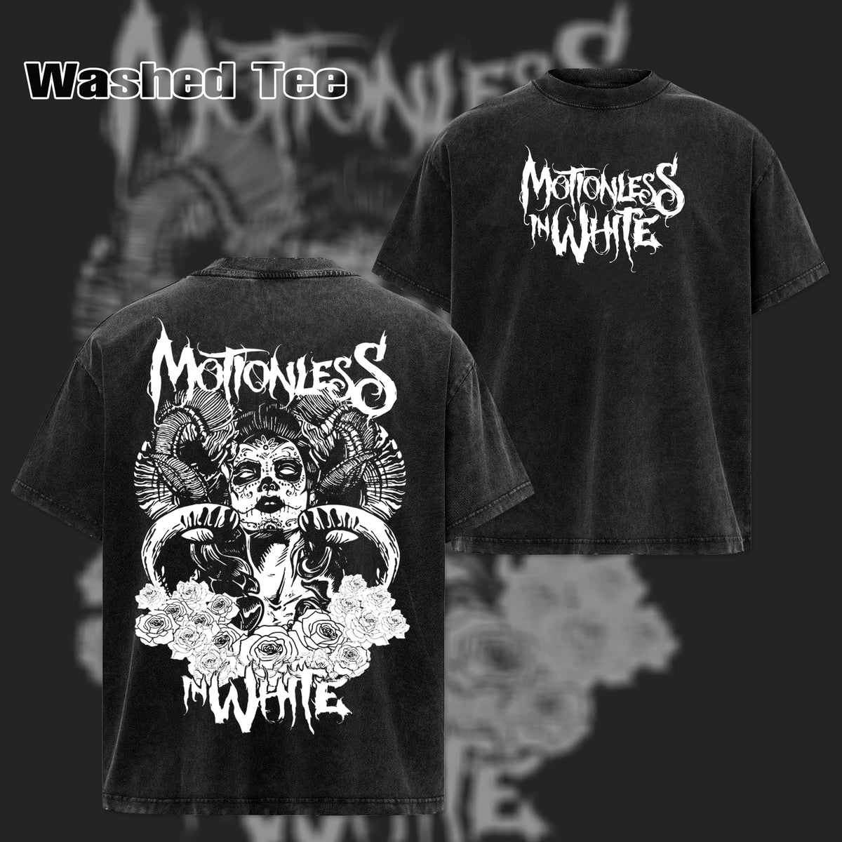 Retro Motionless in White - Graphic Art' Poster T-Shirts , MIW T-Shirt & Hoodie