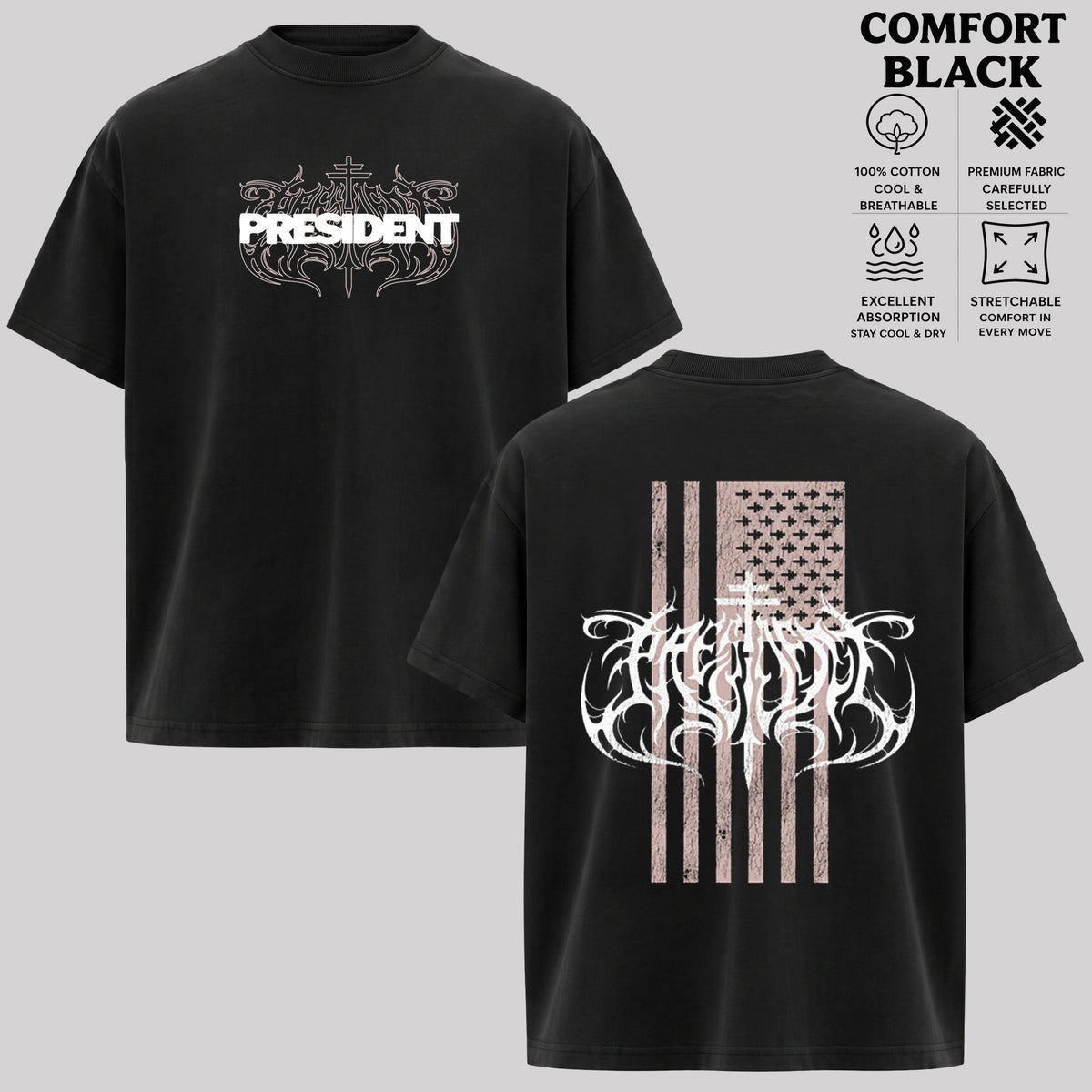 President Band Shirt & Hoodie, Retro Rock Shirt