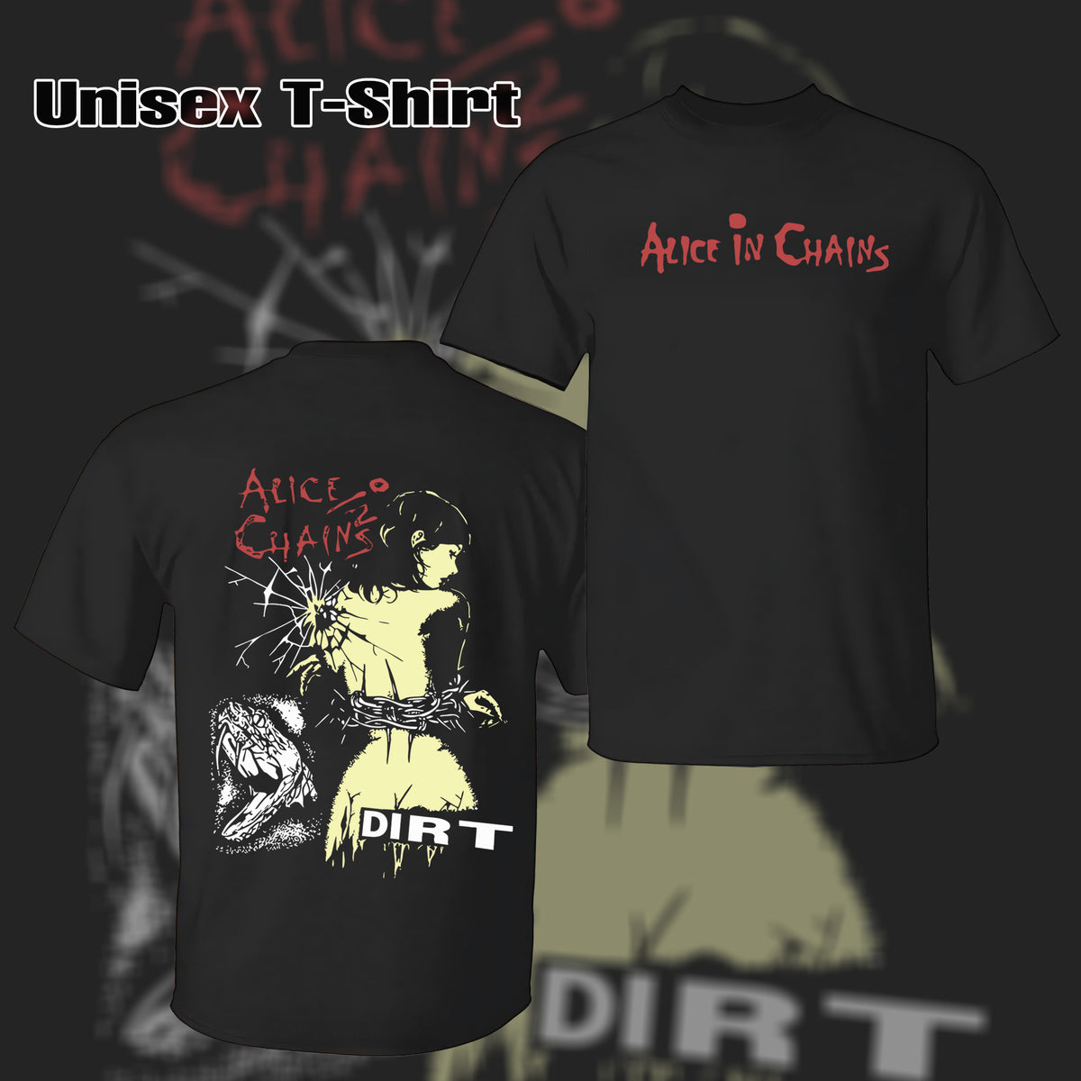VINTAGE ALICE IN CHAINS DIRT T-Shirt & Hoodie – Music90s Store