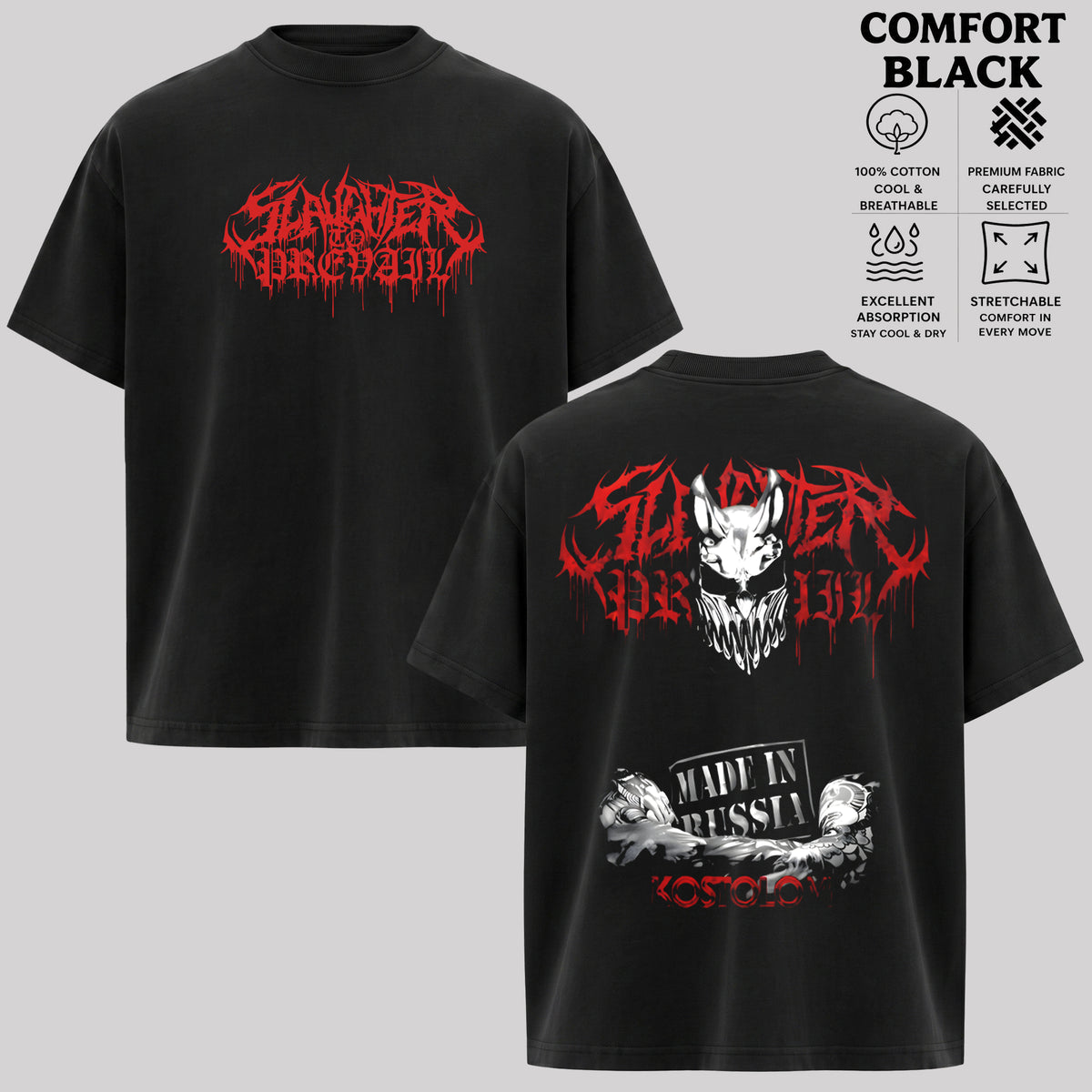 Slaughter to Prevail Band Shirt, Metal Graphic Tee