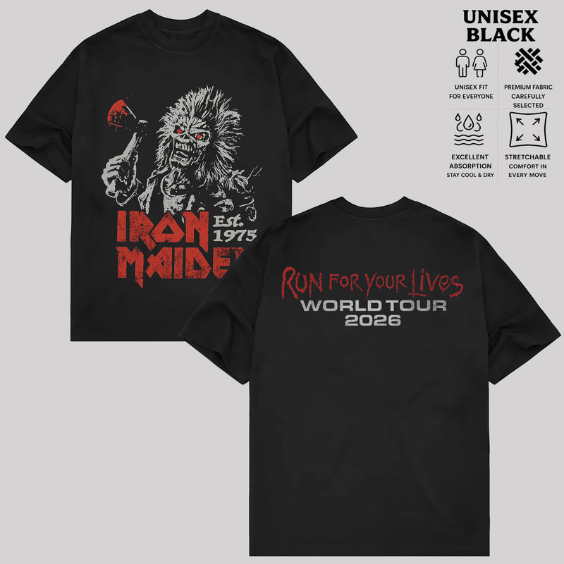 Iron Maiden T-Shirt, Vintage Heavy Metal Band Shirt, Retro Rock Music Graphic Tee