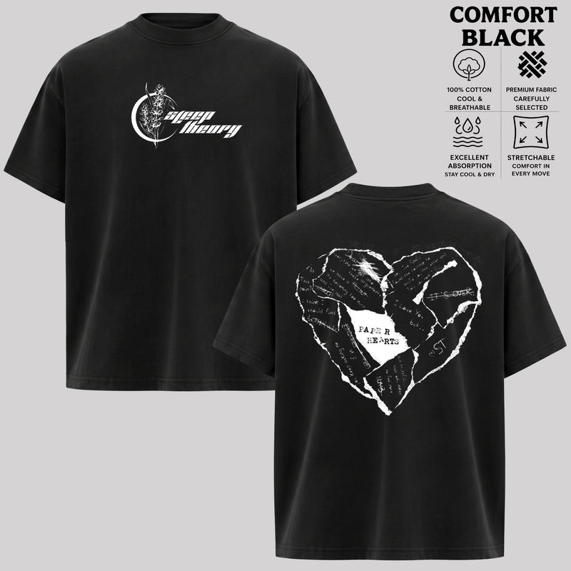 Sleep Theory Paper Hearts T-shirt & Hoodie
